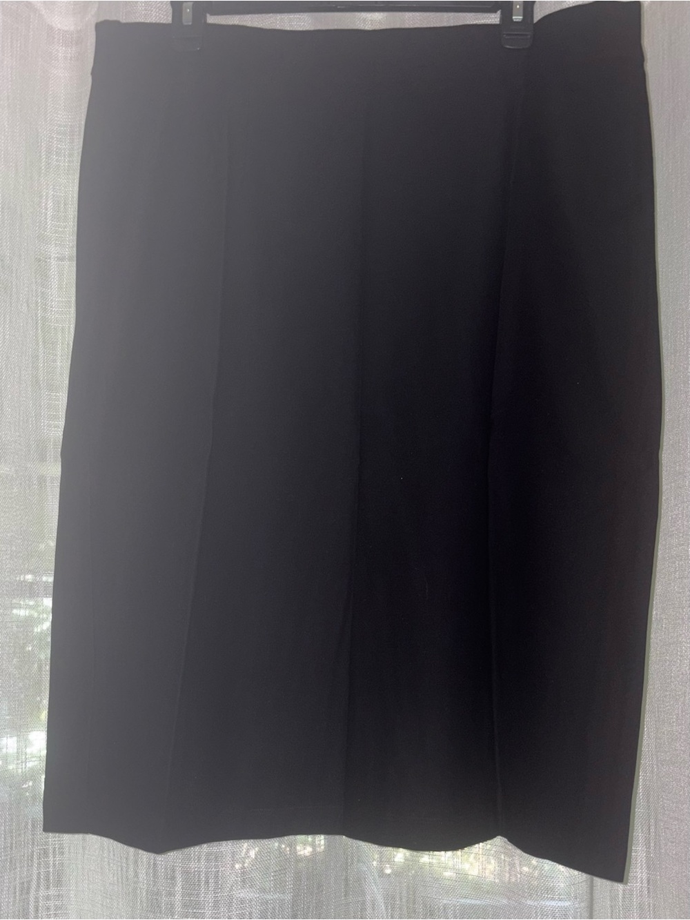 Eileen Fisher Classic Black, Calf Length, Pull On, Knit, Pencil Skirt